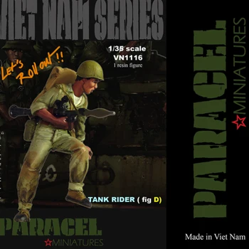 1/35 NVA Tank rider Fig D( RPG ), qatronlar modeli askar GK, Vetnam urushi, yig'ilmagan va bo'yalmagan to'plam