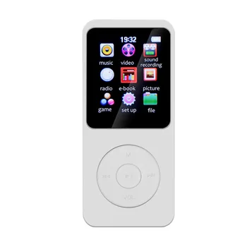 1.8 dyuymli rangli ekran MP3 MP4 musiqa pleyeri Bluetooth-mos keladigan 5.0 sport musiqa pleyerlari VISTA uchun Suppprt TF karta Audio yozuvchisi