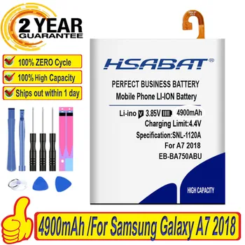 100% Samsung Galaxy A4900 uchun HSABAT EB-BA750ABU batareya 2018 versiya a730x A750 SM-A730x A10 SM-105F/DC