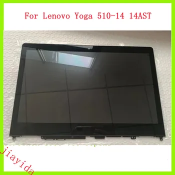 14 Lenovo Yoga uchun dyuym 510-14 14ast 14ISK 80S 80vb yoga 510-14IKB sensorli ekran Digitizer LCD montaj Panel FHD 1920*1080