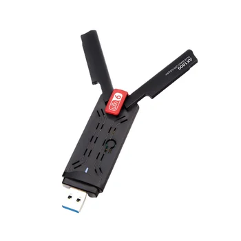 1800mbps simsiz 6 USB 3.0 Adapter 2.4 G 5.8 G simsiz tarmoq kartasi qo'llab-quvvatlash g'alaba 7 10 11 kompyuter