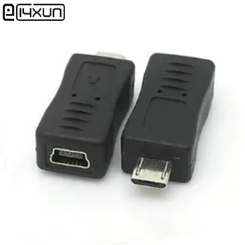 1dona Micro USB erkak mini USB ayol 5pin vilkasi ulagichi T shakli V8 uchun V3 OTG Adapter Android uchun