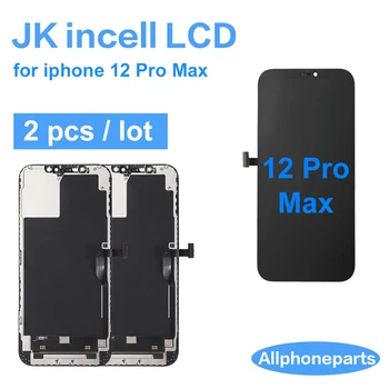 2 iPhone uchun dona JK Incell LCD displey 12 Pro Max Digitizer Assambleyasi sensorli ekran almashtirish qo'llab-quvvatlash IC naql
