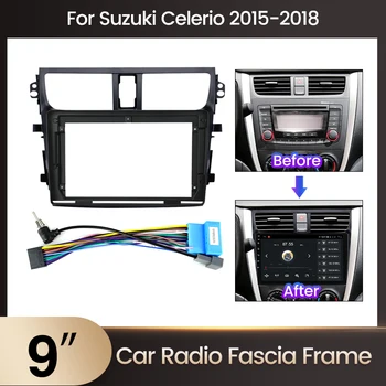 2 Suzuki Alto Celerio CULTUS uchun Din avtomobil Radio plastik korxona Panel ramka 2014 -2018 Dash o'rnatish Kit o'rnatish DVD GPS