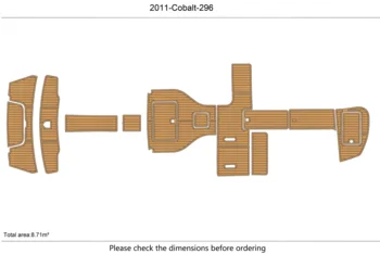 2011 Cobalt 296 B kokpit platformasi 1/4 