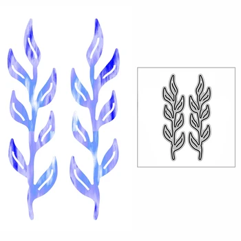 2022 yangi DIY Elegant Seagrass bo'rttirma Stencil Craft karta va Scrapbooking bezaklarini tayyorlash uchun metall kesish qoliplari markasiz