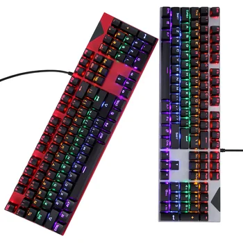 2023 XYHK60 arzon RGB o'yin klaviaturasi 104 tugmachali haqiqiy mexanik klaviaturalar ikki rangli in'ektsiya tugmachalari bilan