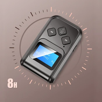 2in1 naushnik simsiz Bluetooth 5.0 qabul qiluvchi uzatuvchi Adapter avtomobil Kit 3.5 mm Jack Audio avtomobil naushnik musiqa Reciever Adapter