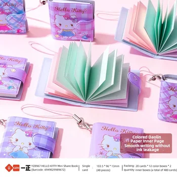 2pcs Mini Notebook Sanrio Hellokitty talabalar uchun qo'llanma Kavayi maktabi yozuv materiallari bolalar uchun boshlang'ich sovg'a yozish materiallari