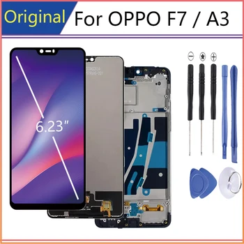  6.2 dyuymli OPPO F7 displeyi uchun mobil telefon LCD displeylarida OPPO A3 sensorli ekranini almashtirish LCD Digitizer yig'ish qismlari uchun