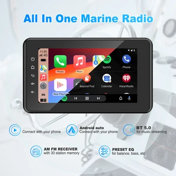 8 dyuymli simsiz Carplay Android avtomatik Multimedia pleer Bluetooth-mos keladigan 5.0 avtomobil radiosi suv o'tkazmaydigan HD sensorli ekran