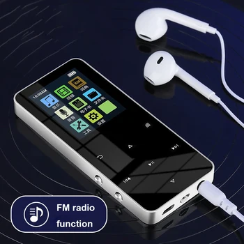 80gb MP3 Player HiFi Lossless ovoz Bluetooth-mos 5.0 Sport MP3 Player 1.8 E-kitob FM Radio bilan dyuym rang sensorli ekran