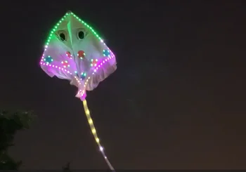 8m katta baliq kite giant Fly floatant Koi carp popit giant uchar o'yinchoqlar ripstop varrak baliq varrak kattalar light LED kecha