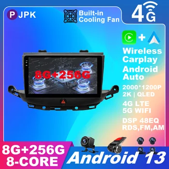 9 dyuymli Android 13 uchun Buick Verano GS 2016 avtomobil radiosi 4G LTE Video navigatsiya GPS Multimedia RDS simsiz Carplay Avto AHD