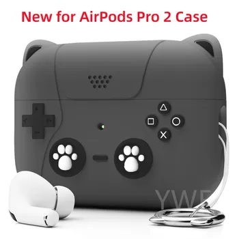 Airpod Pro uchun Case 2 Cute Silikon Sof Skins Case Earphone Accessores Apple Air Pods Pro uchun Earphone bag 2 3 multfilm Cat Cute