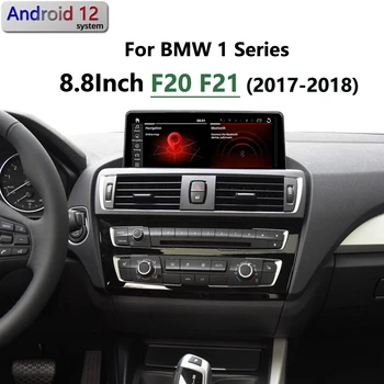 Android 12 CarPlay avtomobil radiosi Stereo GPS navigatsiya Multimedia pleyeri 1SERIES uchun 8,8 dyuymli F20 F21 125I 120I NBT EVO ekrani