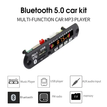 Bluetooth 5.0 mp3 pleer dekoder taxtasi FM Radio TF USB 3.5 mm AUX moduli Bluetooth qabul qiluvchisi avtomobil to'plami Audio V20