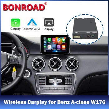 Bonroad simsiz CarPlay aksessuarlari Mercedes Benz A-sinf V176 B-sinf V246 GLA CLA oyna havolasi bilan AirPlay Android auto