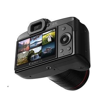 D5 6400 megapikselli HD raqamli Video kamera 4K Dual Lens 3inch IPS displeyli Professional videokamera 16x Zoom DSLR kamera f