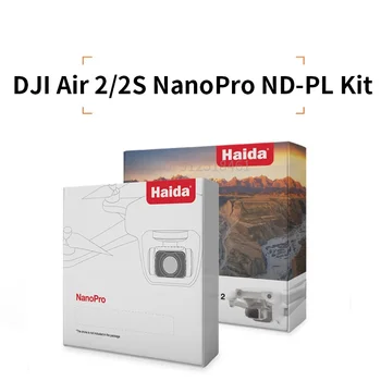 Dji Mavic Air 2 & 2S Drone ND8 ND16 ND32 neytral zichlikdagi polarizator kombinatsiyalangan filtri uchun Haida NanoPro ND PL filtr to'plami