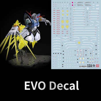 EVO Decal E - Rg34 uchun rg 1/144 MSN-02 oxirgi tortishish Zeong mobil kostyumi model Xobbi diy aksessuarlari uchun lyuminestsent stikerlar