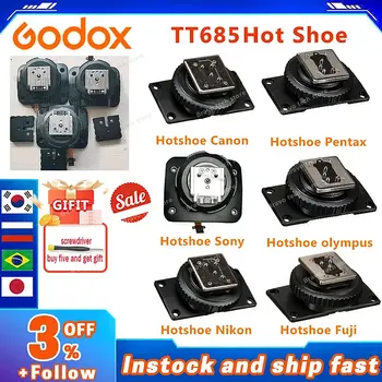 Godox TT685 TT350 Fleshli issiq poyabzal aksessuarlarni almashtiradi mos Speedlite tt685c TT685N TT685S forCanon Nikon Sony Pentax DSLR