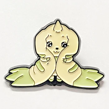 Hayvon Digimon kavayi it Terriermon emalli pin Yapon anime nishoni broshlar ko'ylagi uchun zargarlik pinlari