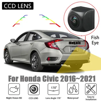 Honda Civic 2016~2021 HD CCD tungi ko'rish zaxira teskari to'xtash kamerasi uchun orqa ko'rinish kamerasi aksessuarlari