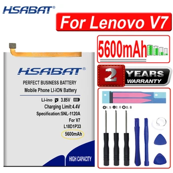 HSABAT 5600mah L18d1p33 Lenovo V7 aqlli telefon uchun yuqori quvvatli batareya