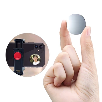 IPhone Samsung Photo Video Selfie Vlog aksessuarlari bilan mos keladigan Selfie uchun telefon metall plitalari uchun ixcham yopishtiruvchi oyna