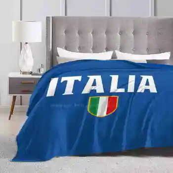 Italia Flag Emblem Yumshoq Issiq Yorug'lik Yupqa Adyol Italiya Patriot Regbi Italiya Fan Italia Italia Fan Italiya Futbol Italiya Futbol