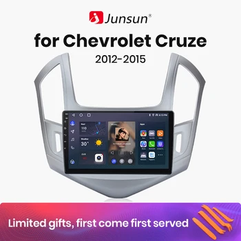 Junsun V1 simsiz CarPlay Android Avto Radio Chevrolet Cruze J300 J308 uchun 2012 - 2015 4G avtomobil Multimedia GPS 2din autoradio