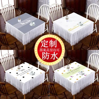 Kvadrat dasturxon, maishiy kvadrat mahjong stol qopqog'i, suv o'tkazmaydigan mato san'ati