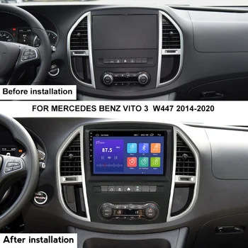 Mercedes Benz V447 Vito uchun 3 2015 2016 2017 Android 13 avtomobil Radio Multimedia Video Player navigatsiya GPS Carplay Avto radio