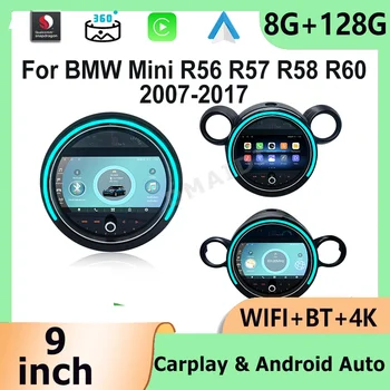 Mini Cooper uchun Carplay Android 12 R56 R57 R58 R60 2007-2017 Radio ekran DVD Multimedia pleer avtomobil Stereo GPS navigatsiya 4G