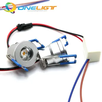 Mini Dimmable chuqurlashtirilgan LED yoritgich 3 Vt karartma LED Spot yorug'lik LED Shift chiroq AC110V 220V