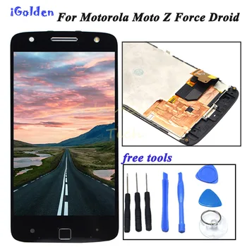 Motorola Moto Z Force Droid LCD displey uchun ekran Moto Z Force Droid LCD uchun ramka almashtirish bilan sensorli ekran Digitizer