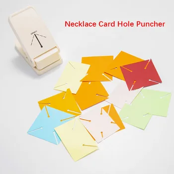 Necklace Card Punch Tool do'konlarni sotish uchun qog'oz Puncherdan foydalanish oson Art Craft DIY aksessuarlari partiya materiallari bilaguzuk saqlash