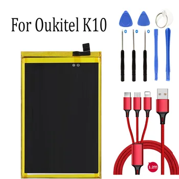 Oukitel K11000 batareya batareyalari uchun 10mah batareya+USB kabeli+asboblar to'plami