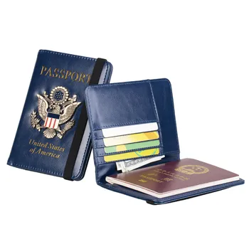 Pu teri sayohat AQSh pasport Cover moslashtirilgan ayollar Amerika erkaklar sayohat hujjat Case uchun AQSh Amerika pasport egasi Case