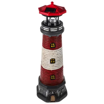 Quyosh Energiyali Lighthouse 15 Tall Quyosh Lighthouse Qaytib Beacon Ochiq Quyosh LED Qaytib Lighthouse Light Lighthouse