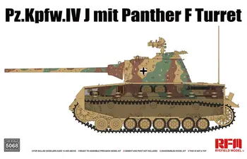 RYEFIELD RM-5068 1/35 ko'lamli Pz.Kpfv.IV j mit Panther F Turret model KIT