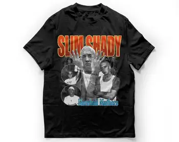 SLIM SHADY - Eminem t shirt - Rap ko'ylak-Hip pop kiyim-afsonaviy-Amerika Rap Sevgi-Tribute