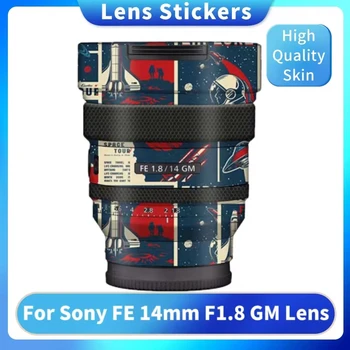 Sony FE uchun 14 1.8 GM Dekal teri vinil plyonkali kamera linzalari tanasi himoya stiker himoyachisi palto SEL14F18GM 14mm F1. 8 GM