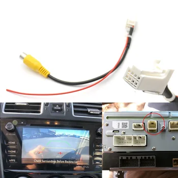 Subaru Forester uchun 2012-2015 mashinalar orqa kamera uchun Pr43 Original Monitor 8 Pin Adapter RCA aloqa konvertor kabel