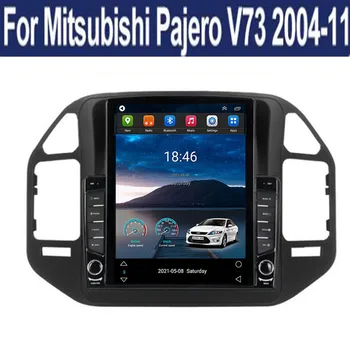 Tesla Style uchun 2 Din Android 12 Mitsubishi Pajero V60 V68 V73 uchun avtomobil Radio 2004-2011 Multimedia Video Player GPS Stereo kamera