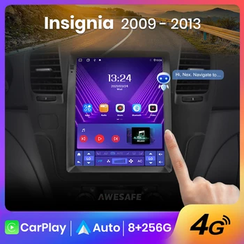 Tesla uslubi uchun AVESAFE Android Auto 4G simsiz Carplay DSP avtomobil radiosi Opel Insignia Buick Regal uchun Multimedia pleer 2009-2013