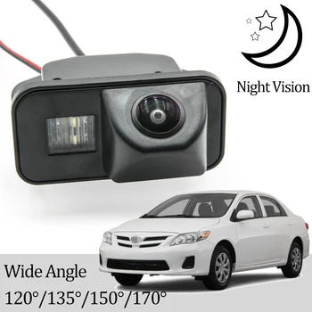 Toyota Corolla uchun CCD HD AHD Fisheye orqa ko'rinish kamerasi 2007 2008 2009 2010 2011 2012 2013 2014 2015 2016 avtomobil teskari Monitor