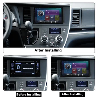 Toyota Sienna uchun DSP Carplay avtomatik Audio 3 2016 2017 2018 2020 avtomobil Radio Multimedia Video pleer Android 11 IPS ekran Bosh birligi