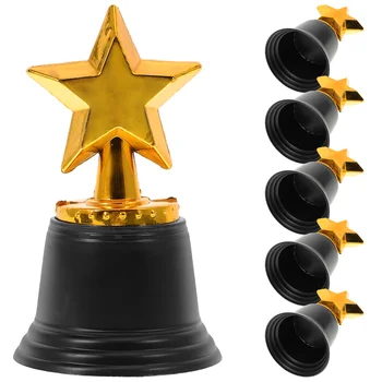 Toyvian Bolalar O'yinchoqlari Star Trophy Mukofotlari To'plami 6 Ommaviy 4,8 Dyuymli Oltin Mukofot Kuboklari Bolalar Partiyasi Rekvizitlar Mukofotlari Yutuq
